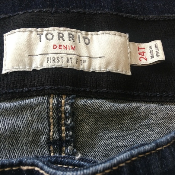 Torrid Blue Bombshell Skinny Jeans Sleek Fit - Picture 2 of 12